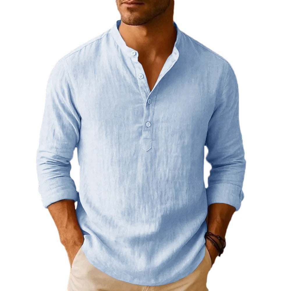 Camisa Masculina em Linho Copacabana