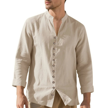 Camisa Masculina em Linho Retrô Garopaba