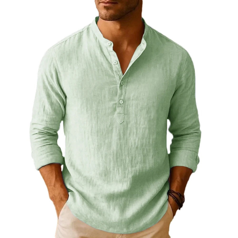 Camisa Masculina em Linho Copacabana
