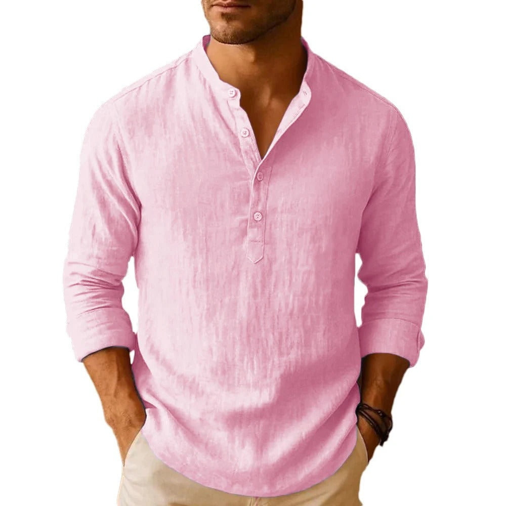 Camisa Masculina em Linho Copacabana