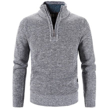 Suéter de Lã Básico com Zíper Masculino