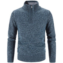 Suéter de Lã Básico com Zíper Masculino